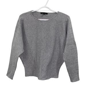 Cyrus Gray Ribbed Knit Sweater Dolman Sleeve Women's Size Small